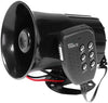 DishyKooker Motorcycle Car Auto Loud Air Horn 6-Tones Siren Sound Speaker Megaphone Alarm Van Truck Boat 100w 12v Six-Tone Modification Parts Car Motorcycle