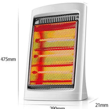 Zyyqt Portable Upright Halogen Electric Heater, Heater Ideal for Small Rooms, Caravans and Garages, Grilling Stove 1200W