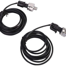 BiuZi Car Air Gauge 2in 52mm Car PSI Air Pressure Gauge LED Dual Digital Display Air Gauge Sensor Kit