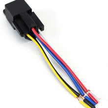 iJDMTOY (5) 12V 30A/40A 5-Pin SPDT Relay Socket Wire For Car Fog Lights, LED Light Bars, Aftermarket Fogs, Daytime Running Lamps etc