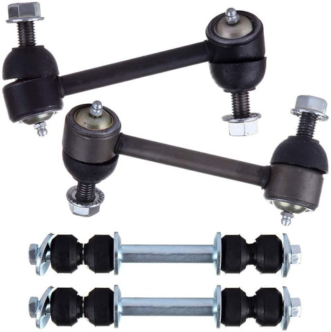 LSAILON 4pcs Front Sway Bar End Links Rear Sway Bar End Links Rear Sway Bar End Links Kit Fit for 2008-2009 Chevrolet Trailblazer 2008-2009 GMC Envoy