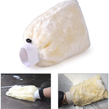 beler Soft Car Lambswool Wash Glove Auto Sheepskin Cleaning Buffing Polishing Mitt Duster