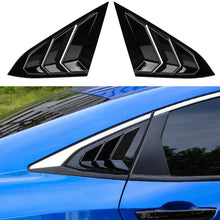 Thenice for 10th Gen Civic Racing Style Rear Side Window Louvers Air Vent Scoop Shades Cover Blinds for Honda Civic Sedan 2020 2019 2018 2017 2016 -Carbon Fiber Red