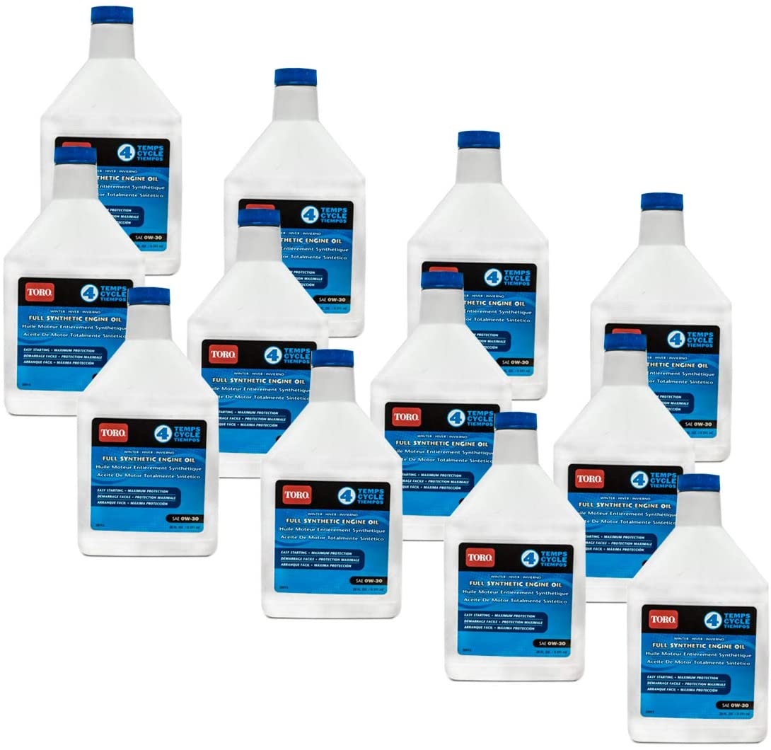 12PK Genuine Toro SAE 0W30 4 Cycle Winter Full Synthetic Engine Oil 20oz 38913