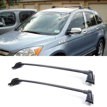1 Pair Black Aluminum Roof Rack Cross Bars Top Rail Carries For 07-11 CR-VCar Crossbars Accessories Outdoor Rooftop Car Top Luggage Cargo Carrier