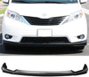 Front Bumper Lip Compatible With 2011-2017 Toyota Sienna | MP Style Black PU Front Lip Finisher Under Chin Spoiler Add On by IKON MOTORSPORTS | 2012 2013 2014 2015 2016