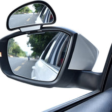 YASOKO Adjustable 360 Degree Rotation Wide Angle Side Rear Mirrors Blind Spot Snap Way Rearview Mirror Universal (Left, Black)