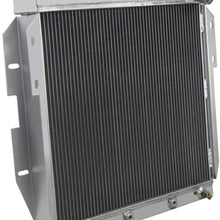 OzCoolingParts 4 Row Core All Aluminum Radiator for 1955-1957 56 Ford Thunderbird Y-Block, V8