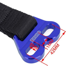 OTOM CNC Rescue Pull Strap for Motorcycle Dirt Bike Motocross Steering Wheel Joint Board Rescue Belt for Kawasaki Honda Suzuki (Black)