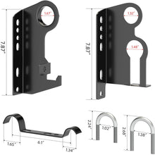 Ayleid Hi Lift Jack Mounts Brackets,for Jeep Wrangler Shovel Hold Bracket for Roof Cargo Basket Rack(Black)