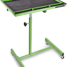 OEMTOOLS 24616 Portable Tear Down Tray | Perfect Work Surface for Mechanics and Home Garages | 55-Pound Capacity, Heavy Duty Steel Construction | Rubberized Corners Won’t Scratch Cars | Green