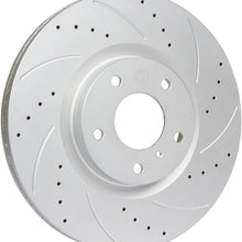 [Front + Rear Set] High Performance Brake Disc Rotors & Ceramic Pads for Honda Civic EX [2013-2015] ILX 2.0L Models [2014-2015]