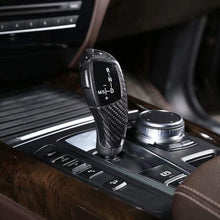 Bluecow Carbon Fiber Gear Shift Knob Cover Trim, Replacement Accessories for BMW F01 F02 F07 F10 F11 F15 F16 F18 F20 F21 F22 F23 F30 F32 F33 F34 F35 F36 E70 E71 E70M E71M