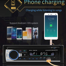 Multimedia Car Stereo – Single Din LCD, BT Audio and Calling, Built-in Microphone,FM Radio Receiver, MP3 Player, WMA, USB, Auxiliary Input, Wireless Remote Control