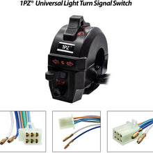 1PZ SR1-H01 Universal Light Turn Signal Switch + Flasher Relay + Horn for Motorcycle Dirt Bike Honda KTM Suzuki Kawasaki Yamaha