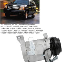 AC Compressor, Air Condition A/C Iron Compressor Replacement Fit for GMC Sierra 3500 2007-2014 CO29002C