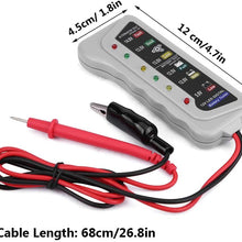 Car Battery Tester, 2-14.8V Car Van Auto Battery Tester Storage/Maintenance Charger System Analyzer Checker Tool