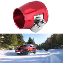 Universal Car Oil Fuel Hose End Clamp Finisher, Aluminum Car Oil Fuel Hose Finisher Water Line Clip Hose Connectors(AN4 12mm Red)