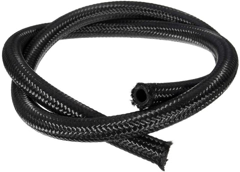 ZHANGAO 1 Meter AN-6 8mm 5/16 Nylon Braided Fuel Hose Line Black