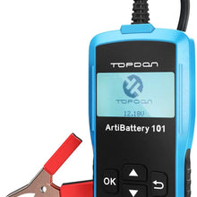 Car Battery Tester - 12v 24v Car Auto Battery Load Tester on Cranking System and Charging System Scan Tool, TT Topdon AB101 100-2000 CCA Battery Tester Automotive for Cars/SUVs/Light Trucks