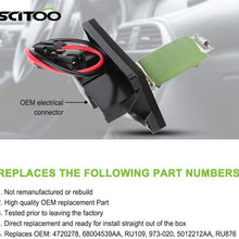 Blower Motor Resistor Switch Air Conditioning Heater Fan HVAC SCITOO Regulator fit for 2002-2003,2005 Chevrolet Avalanche 1500/2002,2005 Chevrolet Avalanche 2500