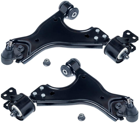 TUCAREST 2Pcs K621231 K621232 Left Right Front Lower Control Arm and Ball Joint Assembly Compatible With Buick Enclave Chevrolet Traverse GMC Acadia Saturn Outlook Driver Passenger Side Suspension