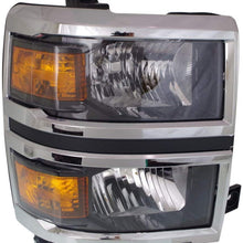Headlight for Chevrolet Silverado 1500 14-15 RH Assembly Halogen WT/LT Models CAPA Certified