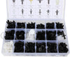 LUJUNTEC 408Pcs Bumper Retainer Clips Auto Fasteners Rivet Clips Body Fastener Clips with Plastic Box