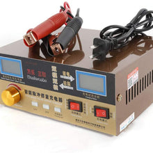 12/24V Volt 400AH Full Automatic Car Auto Smart Battery Charger Pulse Repair Battery For Wet Dry Lead Acid Digital LCD Display US Warehouse
