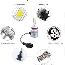 Mega Racer H11 6000K Ultra Bright White (Low Beam Headlight) CREE COB C6 LED Xenon Kit 7600LM 72W Auto USA Automotive