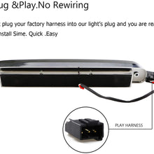 LED 3rd Brake Light High Mount Trailer Cargo Lamp For 99-16 F250 F350 F-450 F-550 Ford Super Duty/93-11 Ranger/01-05 Ford Explorer/Mazda B-Series Chrome Housing Smoked Lens