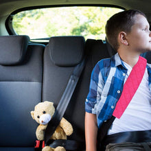 MIRKOO Car Seat Belt Cover Pad, 2-Pack Soft Car Safety Seat Belt Strap Shoulder Pad for Adults and Children, Suitable for Car Seat Belt, Backpack, Shoulder Bag, Laptop Computer Bag (Pink)