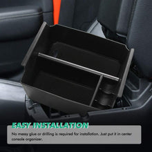 A ABIGAIL Center Console Organizer Tray Compatible with 2011-2018 Jeep Wrangler JK/JKU Rubicon Sport Sahara Accessories Armrest Storage Glove Box