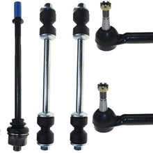 DLZ 6 Pcs Front Suspension Kit-2 Inner 2 Outer Tie Rod End 2 Sway Bar Compatible with GMC Sierra 1500 4WD 1999-2006 K8987 ES3493T ES3488
