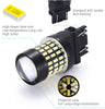LUYED 2 X 900 Lumens Super Bright 3014 78-EX Chipsets 3056 3156 3057 3057K 3157 4157 LED Bulbs with Projector for Tail Lights Turn Signal Lights,Xenon White