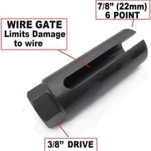 kmdiesel 3/8-Inch Drive by 7/8-Inch (22mm) Vacuum Offset Oxygen Sensor Socket with Normal Side Wire Cutout All Vehicle O2 Removal and Installation (3/8 Drive by 7/8 (22mm) Vacuum Normal Cutout)