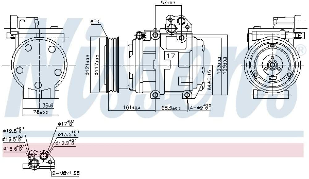 Nissens 890234 Compressor for Air Conditioner