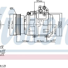 Nissens 890234 Compressor for Air Conditioner