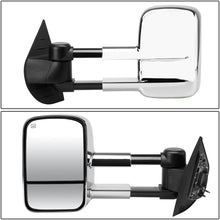 DNA Motoring TWM-003-T111-CH+DM-074 Pair of Towing Side Mirrors + Blind Spot Mirrors
