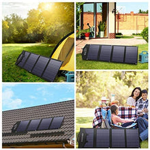 COOCHEER Solar Charger 120W Portable Solar Panel Foldable for Power Station Generator and Laptop Tablet GPS iPhone iPad Camera for Emergency Hurricane Home