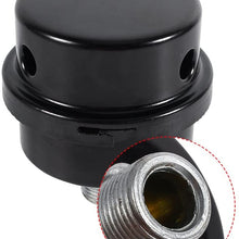 Akozon Black Metal Air Compressor Intake Filter Muffler Silencer Thread 3/8" 16MM