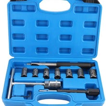 Injector Seat Cutter, 10Pcs Diesel Injector Seat Cleaner Cutter Re-Face Score Tool Kit