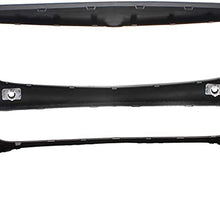 Front Bumper Cover Compatible with MERCEDES BENZ C300 2015-2018 Primed with IPAS Holes/Surround View (2017 Convertible/Coupe)/Sedan - CAPA