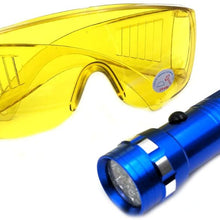 Nikauto Auto Air Conditioner Flashlight Leak Detector Tool Car AC Leak Test Flashlight UV Protective Glasses