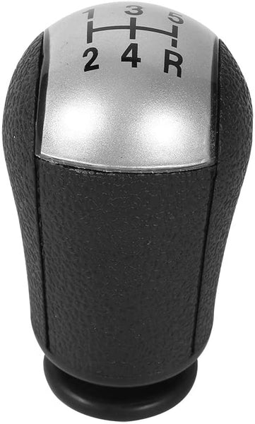 Shift Knob, Car 5 Speed Shift Knob Compatible for Focus Mondeo MK3 Mustang S-MAX Galaxy (Color : Gray)