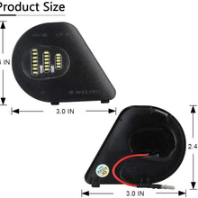Gempro 2Pcs LED Side Mirror Puddle Light Lamp Assembly For 2010-2019 Dodge Ram 1500 2500 3500 4500 5500, 6000K Diamond White