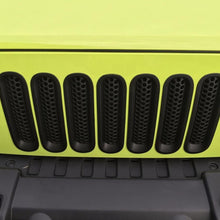 MOEBULB Upgrade Clip in Version Mesh Front Grill Insert Grille Cover Trim for 2007-2015 Jeep Wrangler JK 2-Door & 4-Door (Without Key Hole, Matte Black)