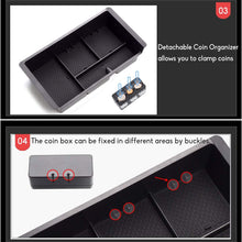Jaronx Center Console Organizer Tray+Coin Holder for Chevy Silverado/GMC Sierra 1500 (2014-18) and 2500/3500 HD (2015-19) / Chevy Suburban/Tahoe/GMC Yukon (2015-20),Armrest Secondary Storage Box