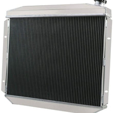 ALLOYWORKS 3 Row Aluminum Radiator+Shroud Fan+Relay For 1957-1959 Ford Skyliner/Fairlane/Ranchero/Victoria/Galaxie/Mercury V8
