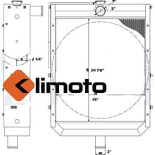 Klimoto Radiator | fits AJAX OIL PUMP ENGINE RADIATOR WITH 7.25L 8.5L ENGINES | KLI42-10309